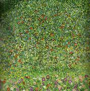 Gustav Klimt appletrad i oil on canvas